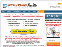 Tablet Screenshot of chiropracticnewsletter.com